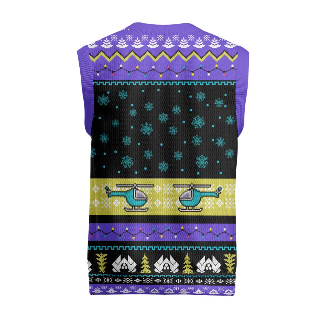 Christmas Party 1988 Nakatomi Plaza Christmas Knitted V-Neck Vest Xmas Holiday Patterns - Wonder Print Shop