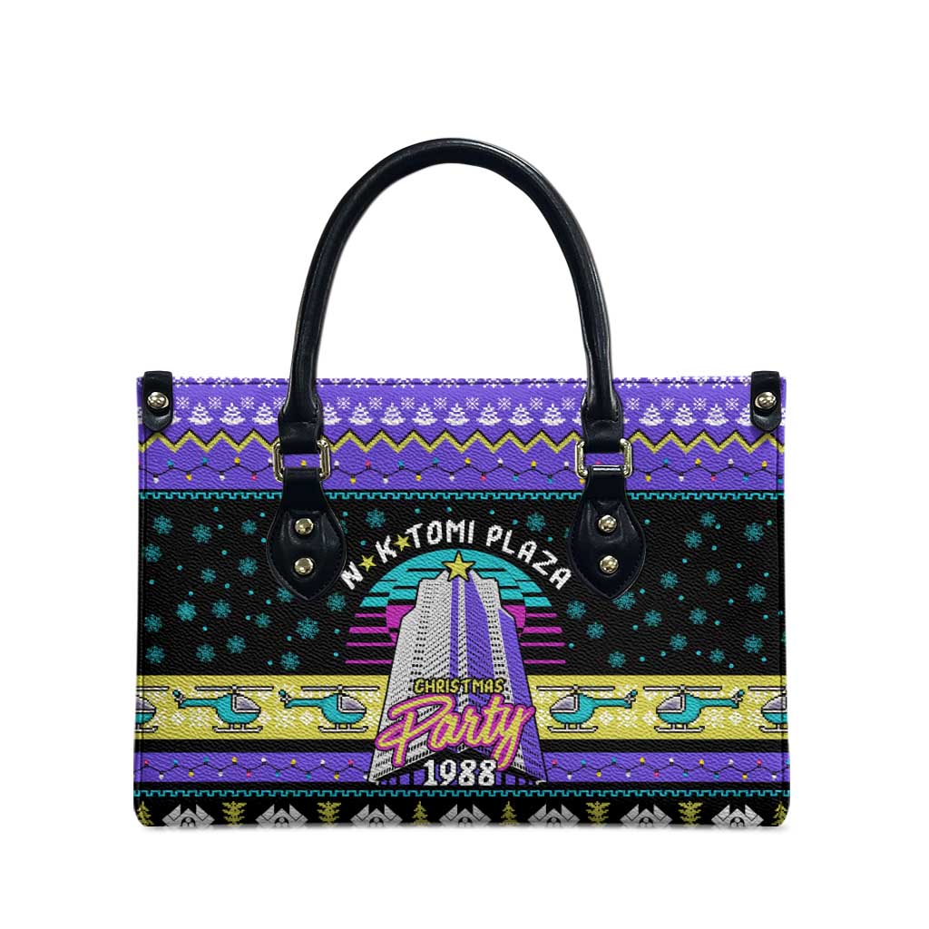 Christmas Party 1988 Nakatomi Plaza Leather Bag Xmas Holiday Patterns - Wonder Print Shop