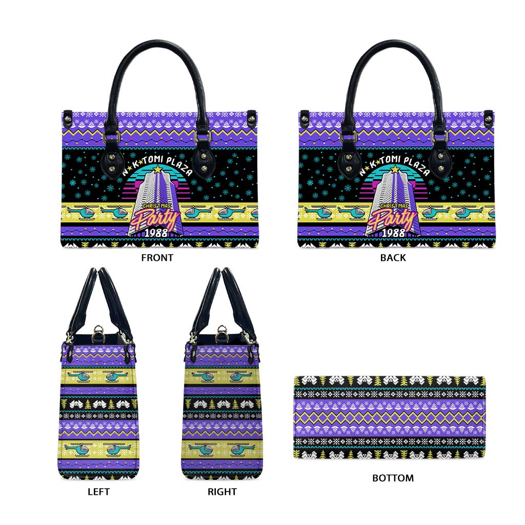 Christmas Party 1988 Nakatomi Plaza Leather Bag Xmas Holiday Patterns - Wonder Print Shop