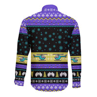 Christmas Party 1988 Nakatomi Plaza Long Sleeve Button Shirt Xmas Holiday Patterns - Wonder Print Shop