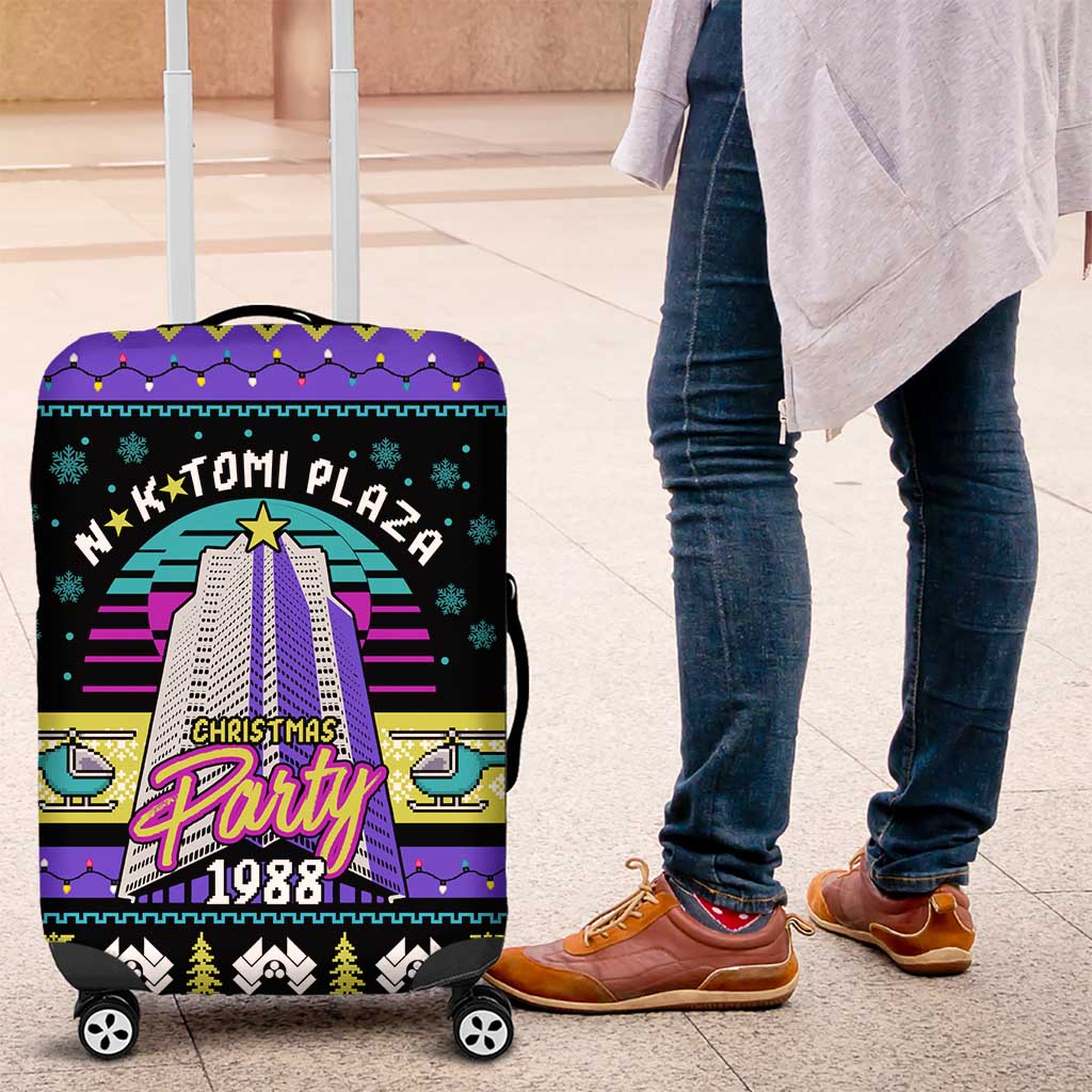 Christmas Party 1988 Nakatomi Plaza Luggage Cover Xmas Holiday Patterns - Wonder Print Shop