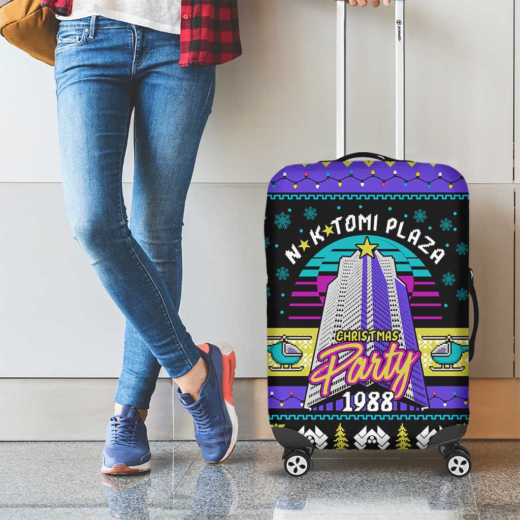 Christmas Party 1988 Nakatomi Plaza Luggage Cover Xmas Holiday Patterns - Wonder Print Shop