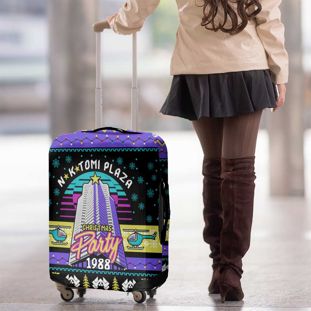 Christmas Party 1988 Nakatomi Plaza Luggage Cover Xmas Holiday Patterns - Wonder Print Shop