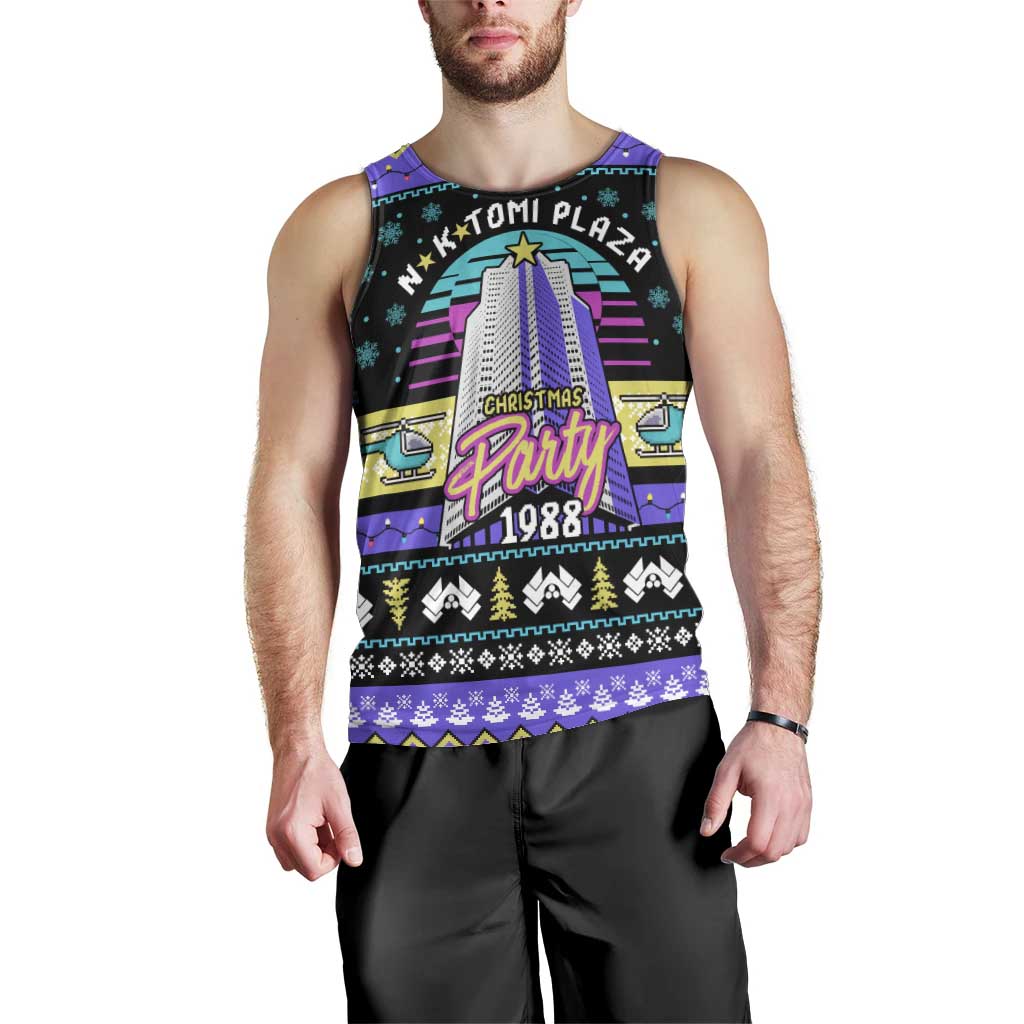Christmas Party 1988 Nakatomi Plaza Men Tank Top Xmas Holiday Patterns - Wonder Print Shop