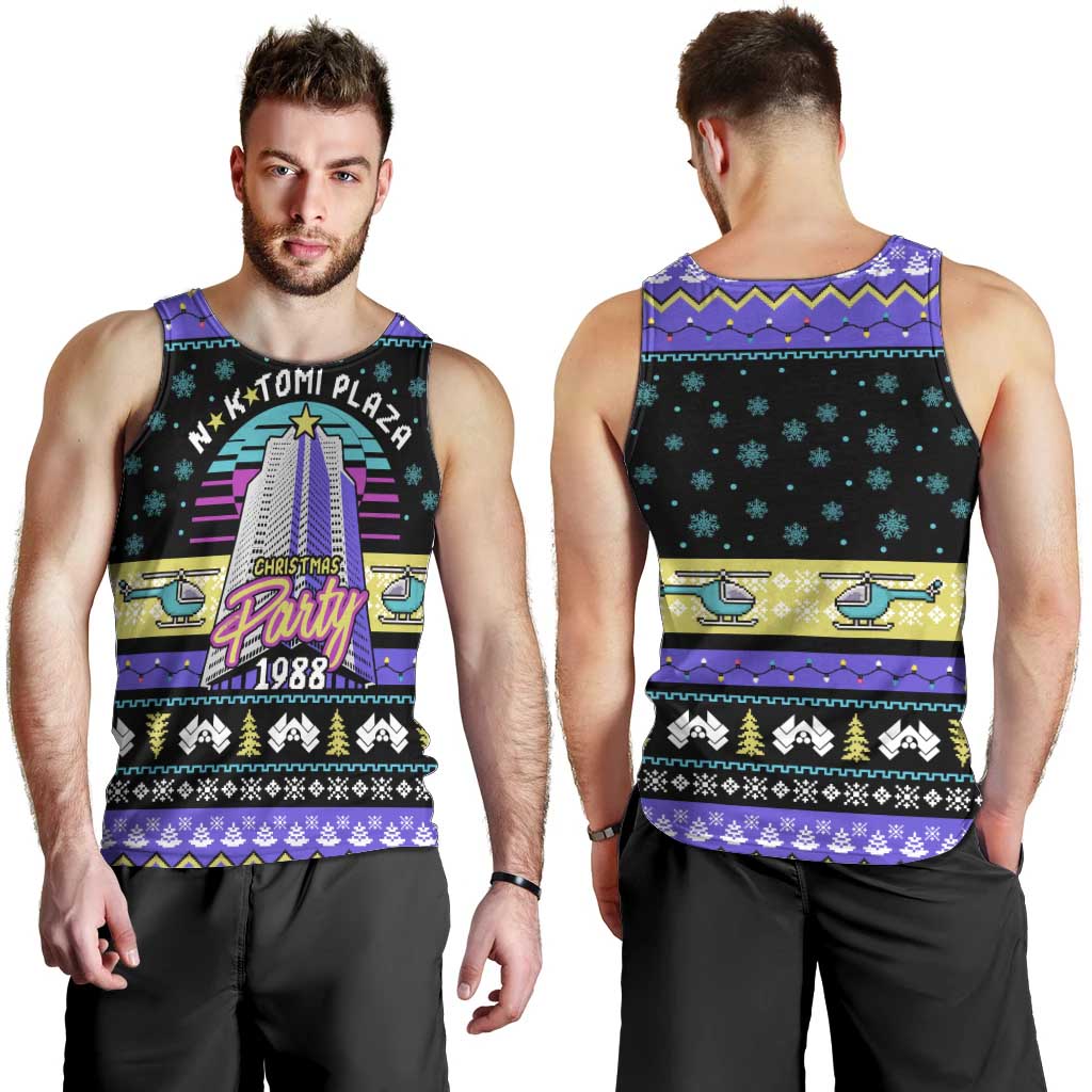 Christmas Party 1988 Nakatomi Plaza Men Tank Top Xmas Holiday Patterns - Wonder Print Shop