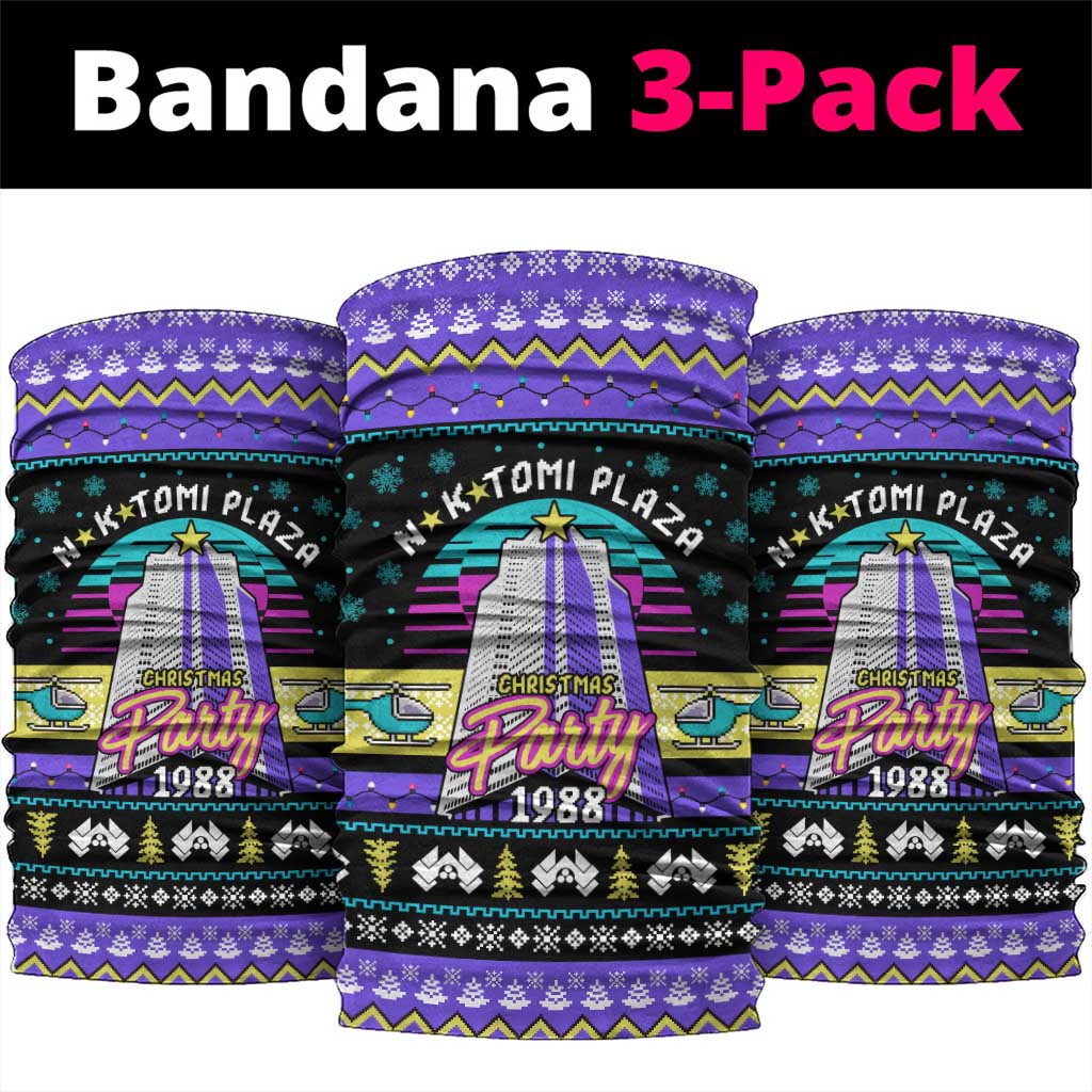 Christmas Party 1988 Nakatomi Plaza Neck Gaiter Xmas Holiday Patterns - Wonder Print Shop