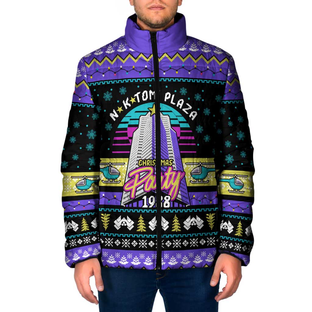 Christmas Party 1988 Nakatomi Plaza Padded Jacket Xmas Holiday Patterns - Wonder Print Shop