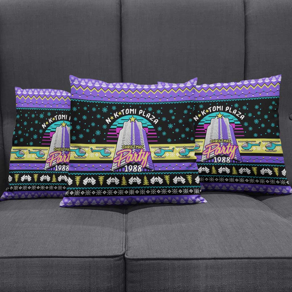 Christmas Party 1988 Nakatomi Plaza Pillow Cover Xmas Holiday Patterns - Wonder Print Shop