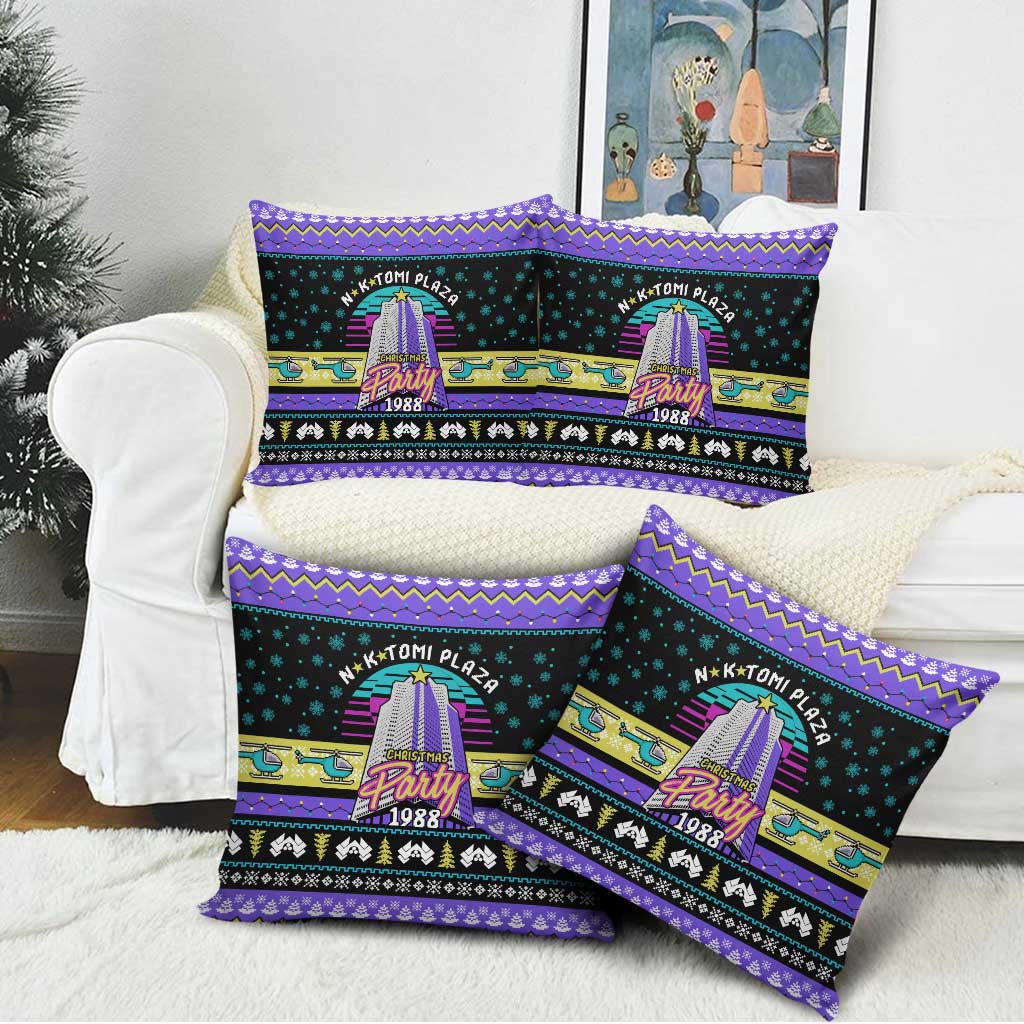 Christmas Party 1988 Nakatomi Plaza Pillow Cover Xmas Holiday Patterns - Wonder Print Shop