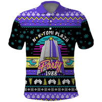 Christmas Party 1988 Nakatomi Plaza Polo Shirt Xmas Holiday Patterns - Wonder Print Shop