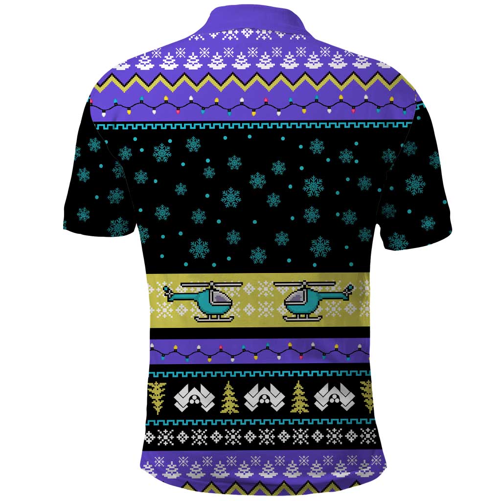 Christmas Party 1988 Nakatomi Plaza Polo Shirt Xmas Holiday Patterns - Wonder Print Shop