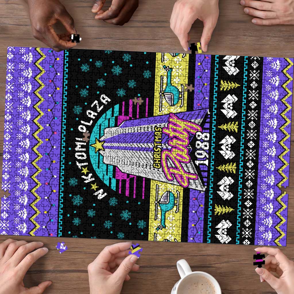 Christmas Party 1988 Nakatomi Plaza Puzzle Xmas Holiday Patterns - Wonder Print Shop