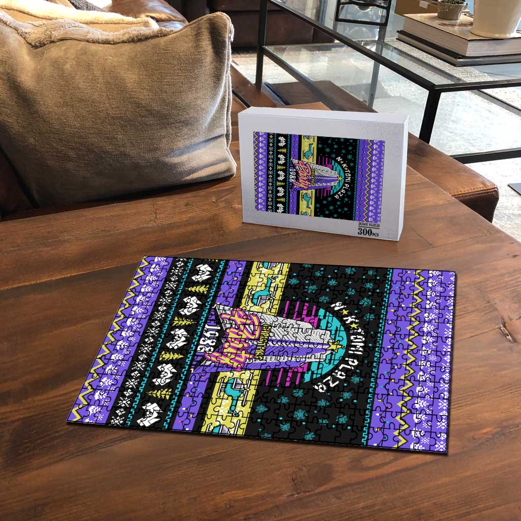 Christmas Party 1988 Nakatomi Plaza Puzzle Xmas Holiday Patterns - Wonder Print Shop