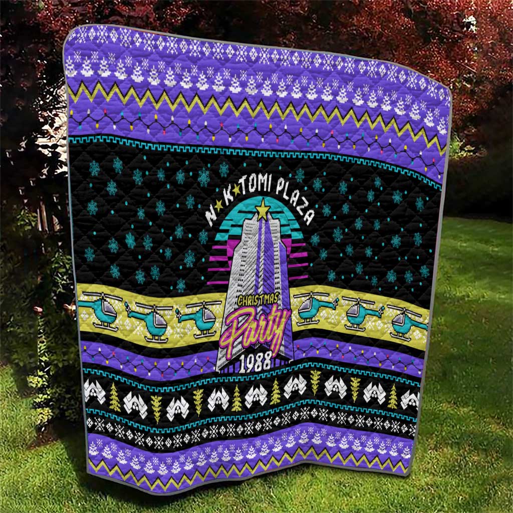 Christmas Party 1988 Nakatomi Plaza Quilt Xmas Holiday Patterns - Wonder Print Shop