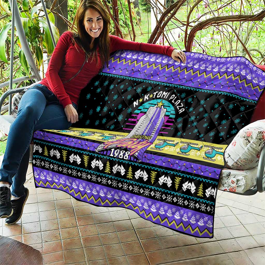 Christmas Party 1988 Nakatomi Plaza Quilt Xmas Holiday Patterns - Wonder Print Shop