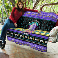 Christmas Party 1988 Nakatomi Plaza Quilt Xmas Holiday Patterns - Wonder Print Shop