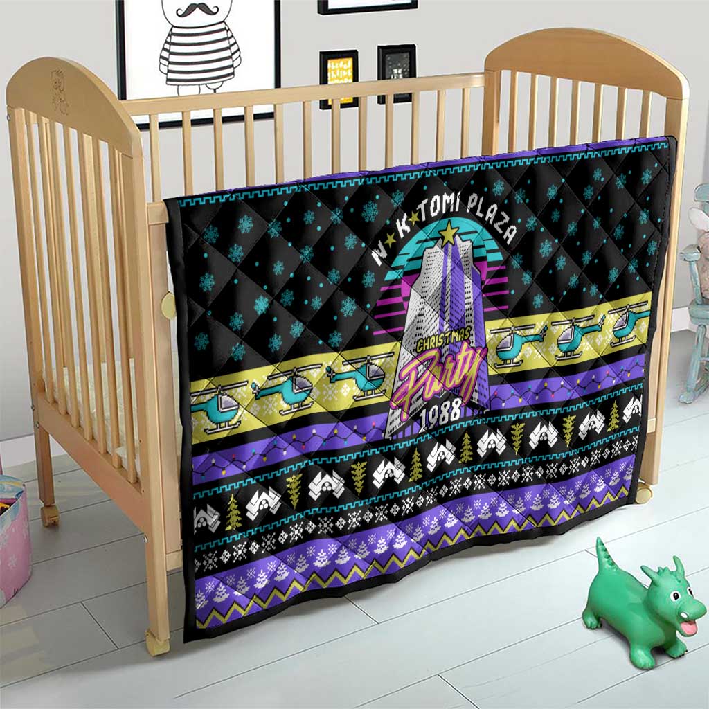 Christmas Party 1988 Nakatomi Plaza Quilt Xmas Holiday Patterns - Wonder Print Shop