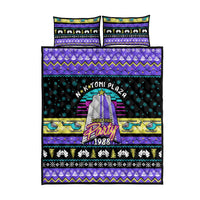 Christmas Party 1988 Nakatomi Plaza Quilt Bed Set Xmas Holiday Patterns - Wonder Print Shop