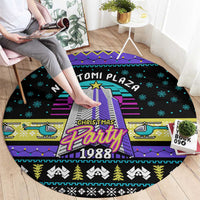 Christmas Party 1988 Nakatomi Plaza Round Carpet Xmas Holiday Patterns - Wonder Print Shop