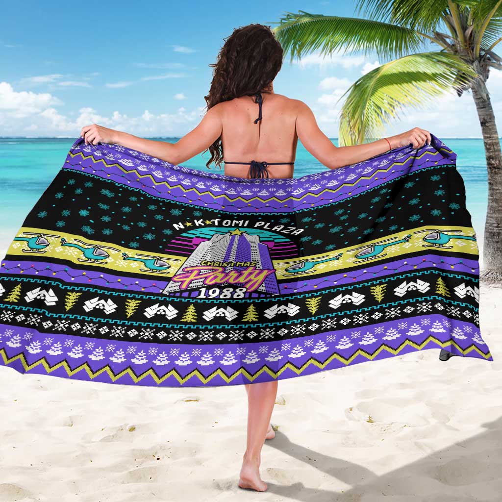 Christmas Party 1988 Nakatomi Plaza Sarong Xmas Holiday Patterns - Wonder Print Shop