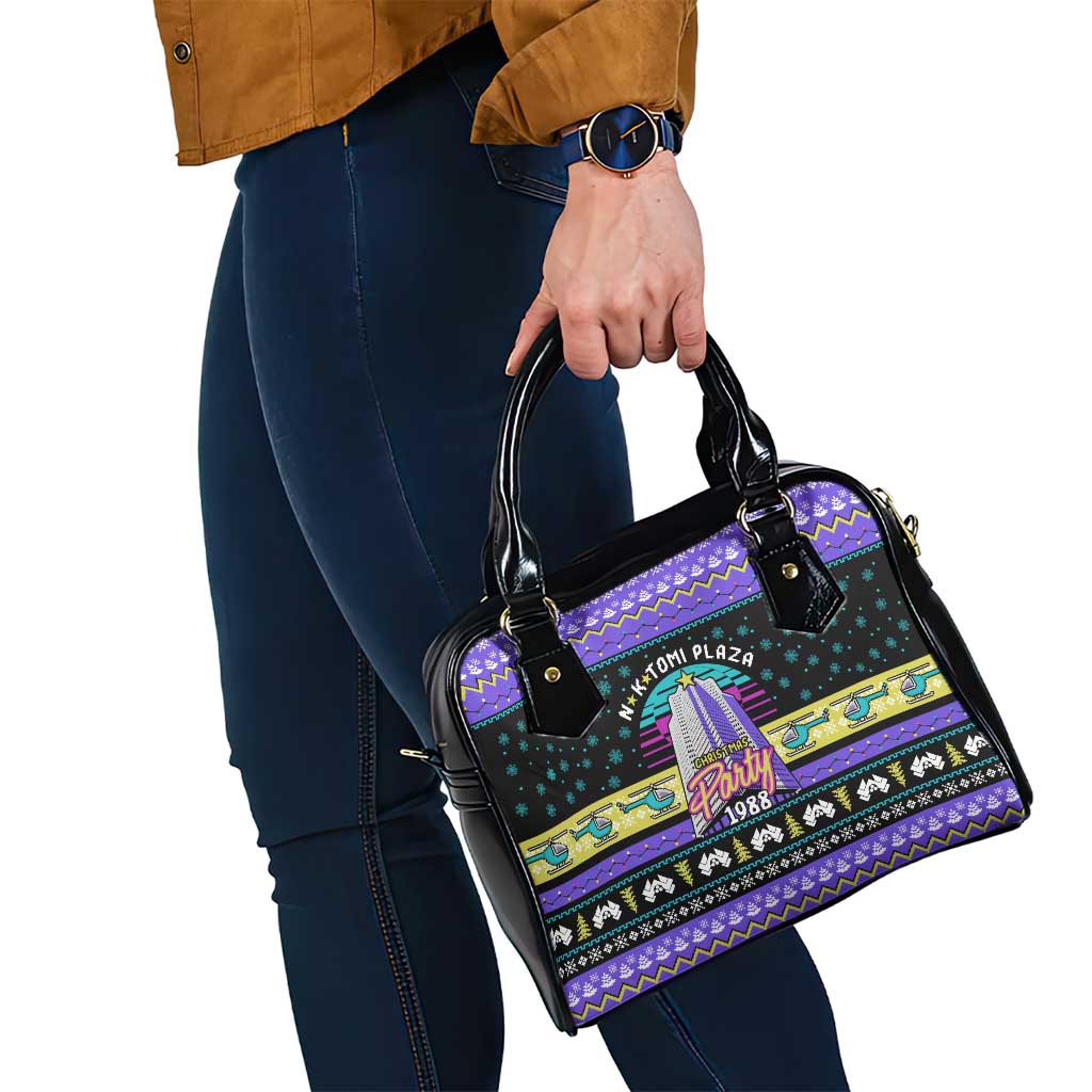 Christmas Party 1988 Nakatomi Plaza Shoulder Handbag Xmas Holiday Patterns - Wonder Print Shop