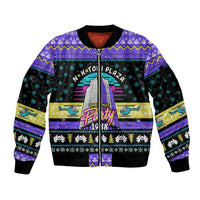 Christmas Party 1988 Nakatomi Plaza Sleeve Zip Bomber Jacket Xmas Holiday Patterns - Wonder Print Shop