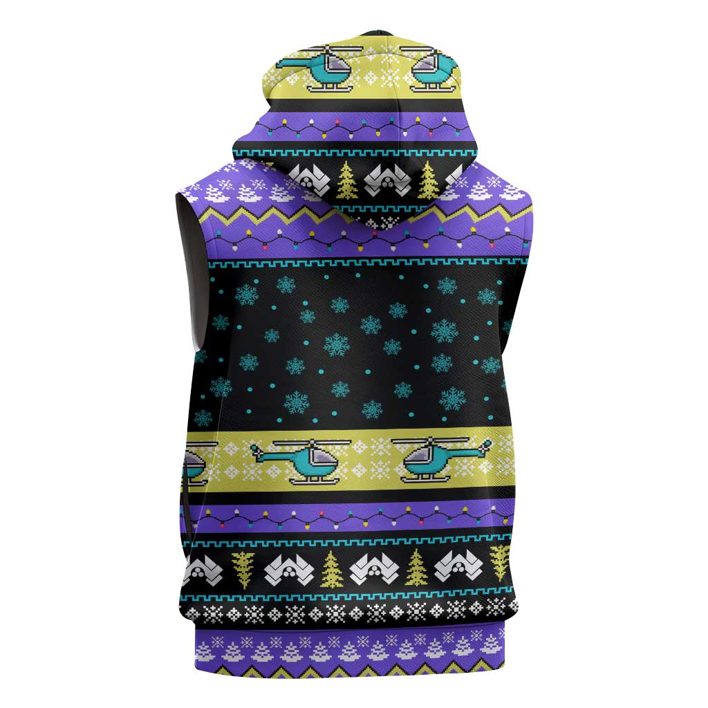 Christmas Party 1988 Nakatomi Plaza Sleeveless Hoodie Xmas Holiday Patterns - Wonder Print Shop