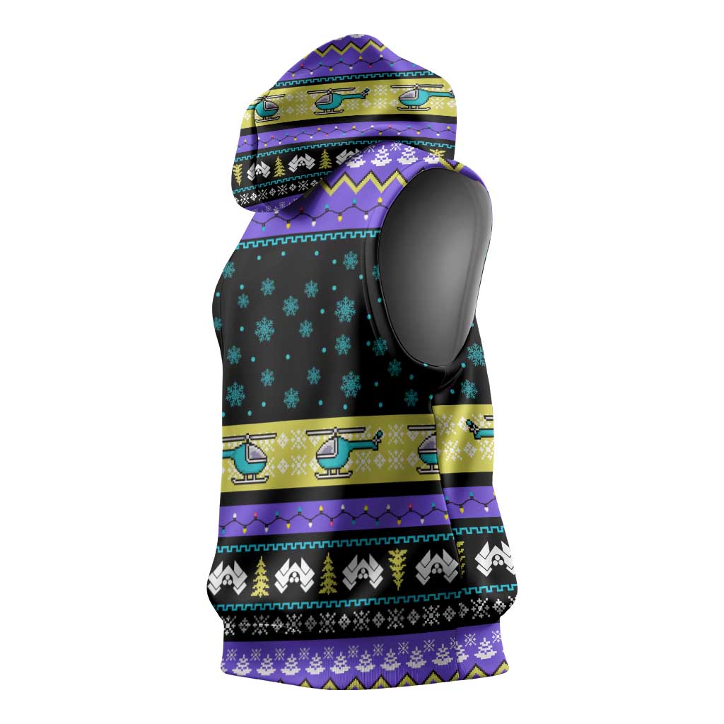 Christmas Party 1988 Nakatomi Plaza Sleeveless Hoodie Xmas Holiday Patterns - Wonder Print Shop