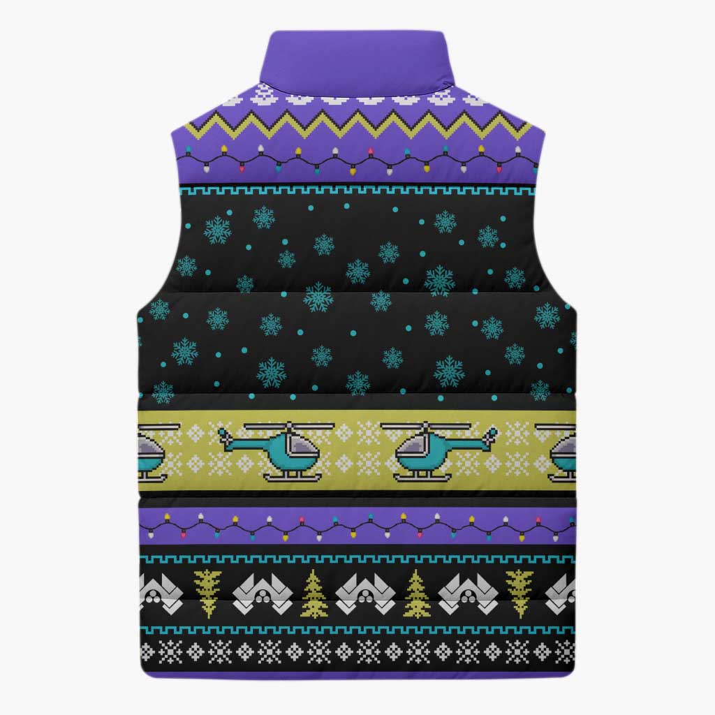 Christmas Party 1988 Nakatomi Plaza Sleeveless Puffer Jacket Xmas Holiday Patterns - Wonder Print Shop