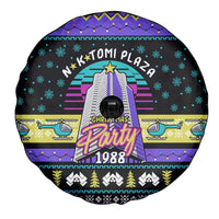 Christmas Party 1988 Nakatomi Plaza Spare Tire Cover Xmas Holiday Patterns - Wonder Print Shop