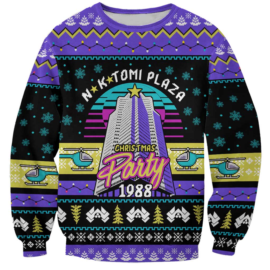 Christmas Party 1988 Nakatomi Plaza Sweatshirt Xmas Holiday Patterns - Wonder Print Shop