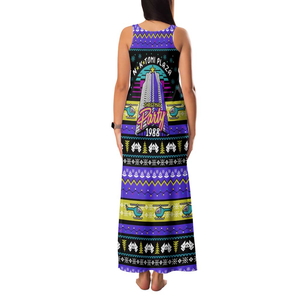 Christmas Party 1988 Nakatomi Plaza Tank Maxi Dress Xmas Holiday Patterns - Wonder Print Shop