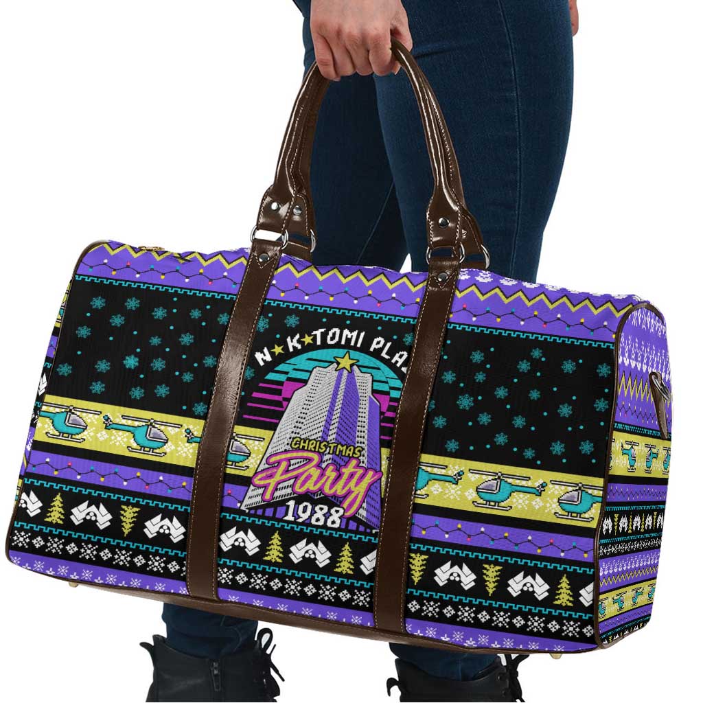 Christmas Party 1988 Nakatomi Plaza Travel Bag Xmas Holiday Patterns - Wonder Print Shop