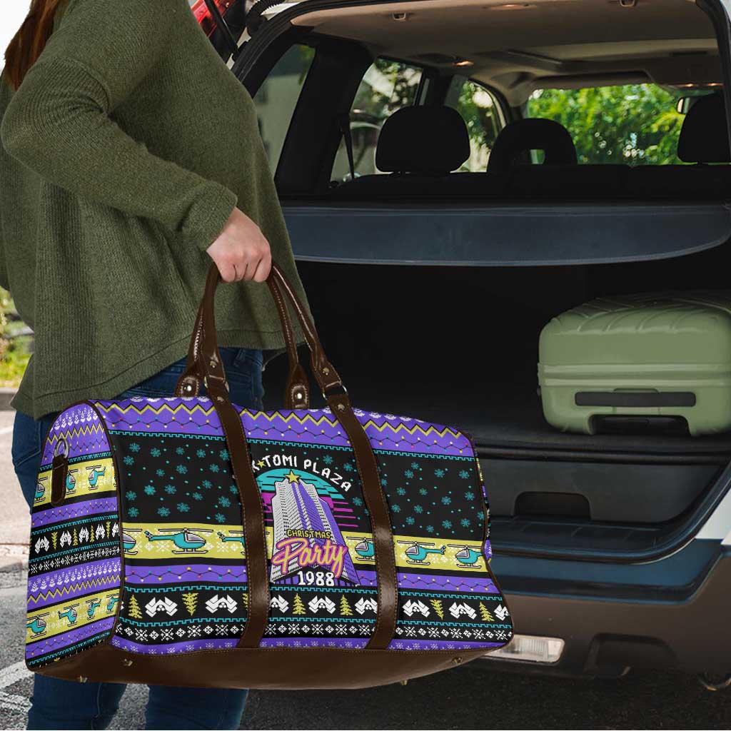 Christmas Party 1988 Nakatomi Plaza Travel Bag Xmas Holiday Patterns - Wonder Print Shop