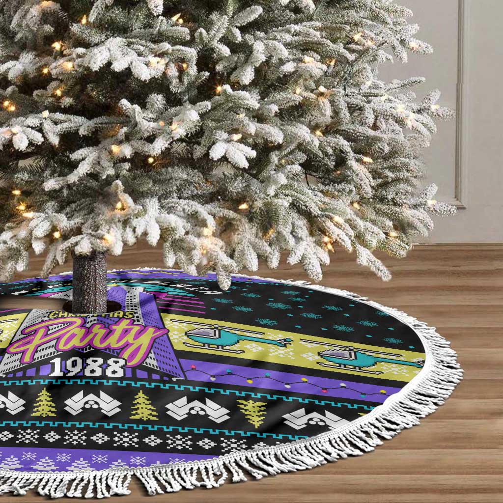 Christmas Party 1988 Nakatomi Plaza Tree Skirt Xmas Holiday Patterns - Wonder Print Shop