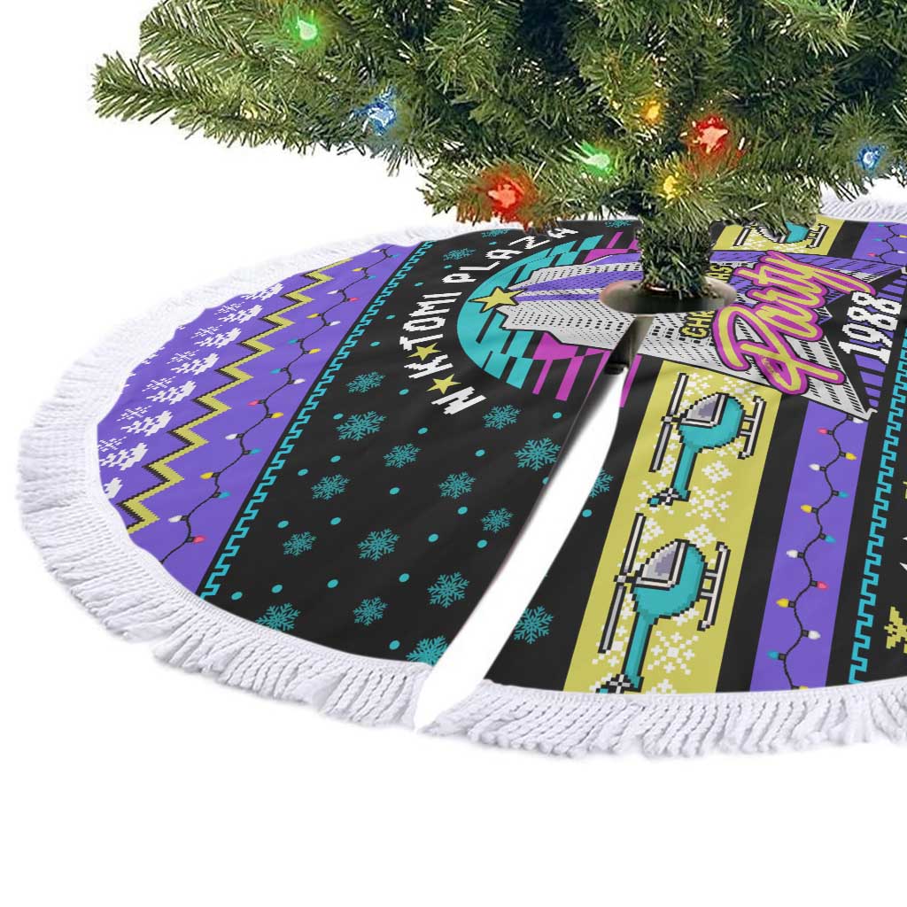 Christmas Party 1988 Nakatomi Plaza Tree Skirt Xmas Holiday Patterns - Wonder Print Shop
