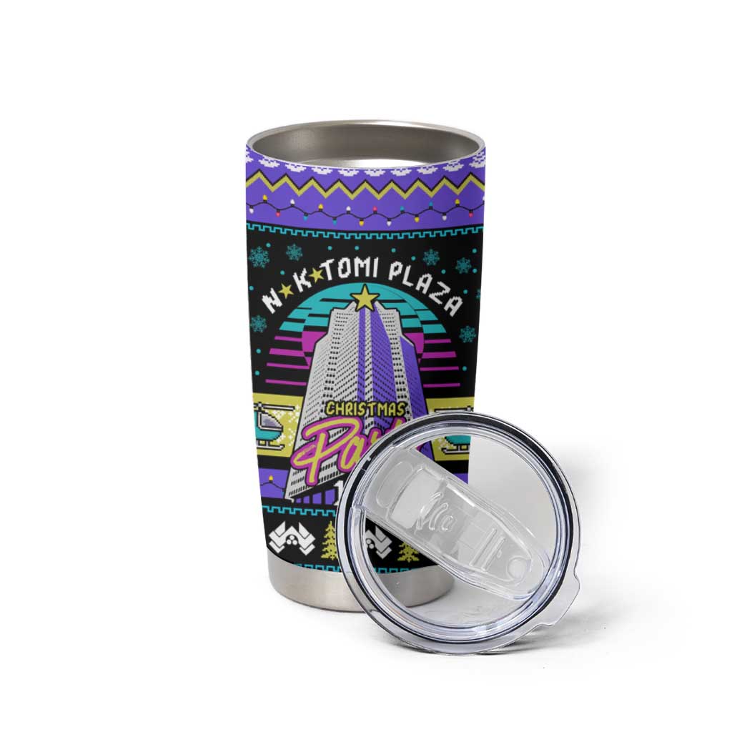 Christmas Party 1988 Nakatomi Plaza Tumbler Cup Xmas Holiday Patterns - Wonder Print Shop