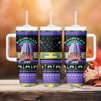 Christmas Party 1988 Nakatomi Plaza Tumbler With Handle Xmas Holiday Patterns - Wonder Print Shop