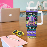 Christmas Party 1988 Nakatomi Plaza Tumbler With Handle Xmas Holiday Patterns - Wonder Print Shop