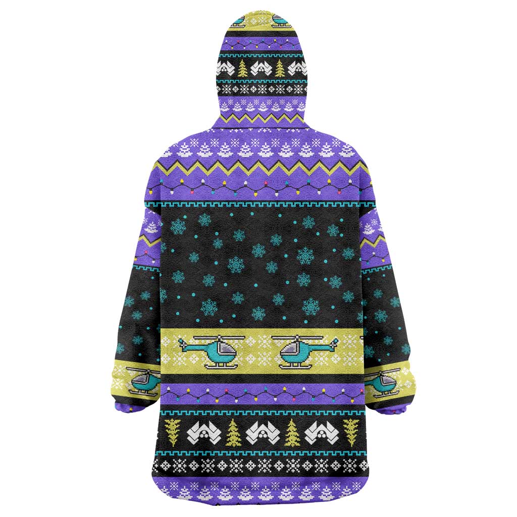 Christmas Party 1988 Nakatomi Plaza Wearable Blanket Hoodie Xmas Holiday Patterns - Wonder Print Shop