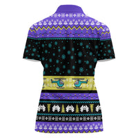 Christmas Party 1988 Nakatomi Plaza Women Polo Shirt Xmas Holiday Patterns - Wonder Print Shop