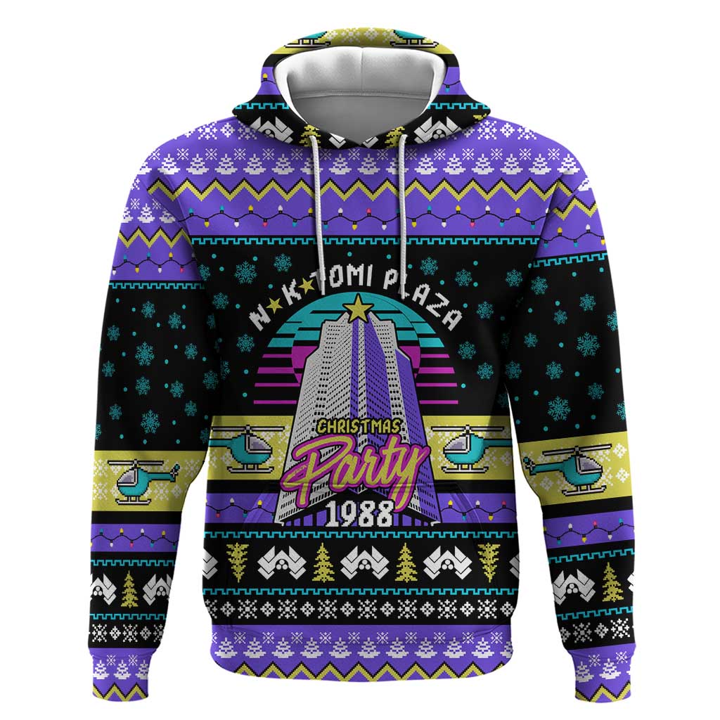 Christmas Party 1988 Nakatomi Plaza Zip Hoodie Xmas Holiday Patterns - Wonder Print Shop