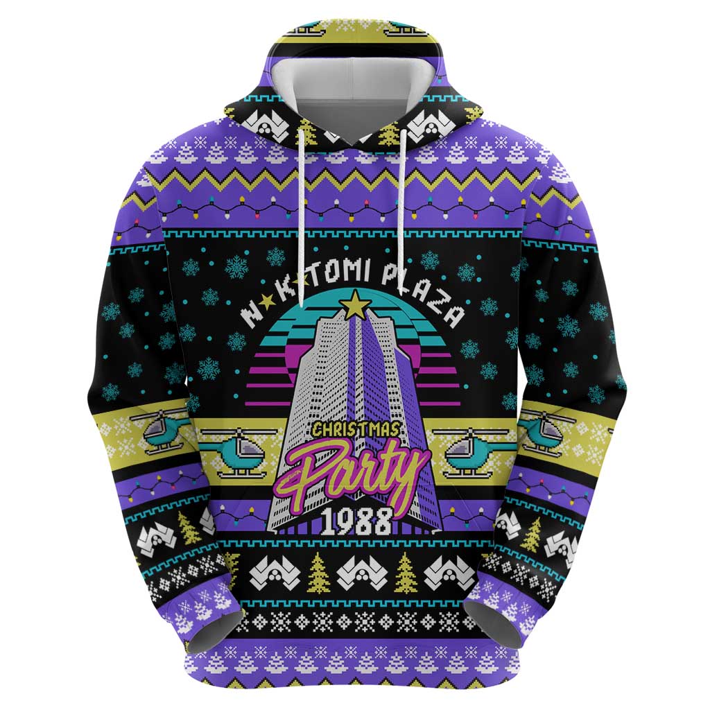 Christmas Party 1988 Nakatomi Plaza Zip Hoodie Xmas Holiday Patterns - Wonder Print Shop