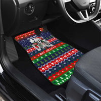 Dead Inside But Jolly Af Christmas Skeleton Car Mats Xmas Holiday Patterns - Wonder Print Shop