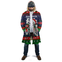 Dead Inside But Jolly Af Christmas Skeleton Cloak Xmas Holiday Patterns - Wonder Print Shop