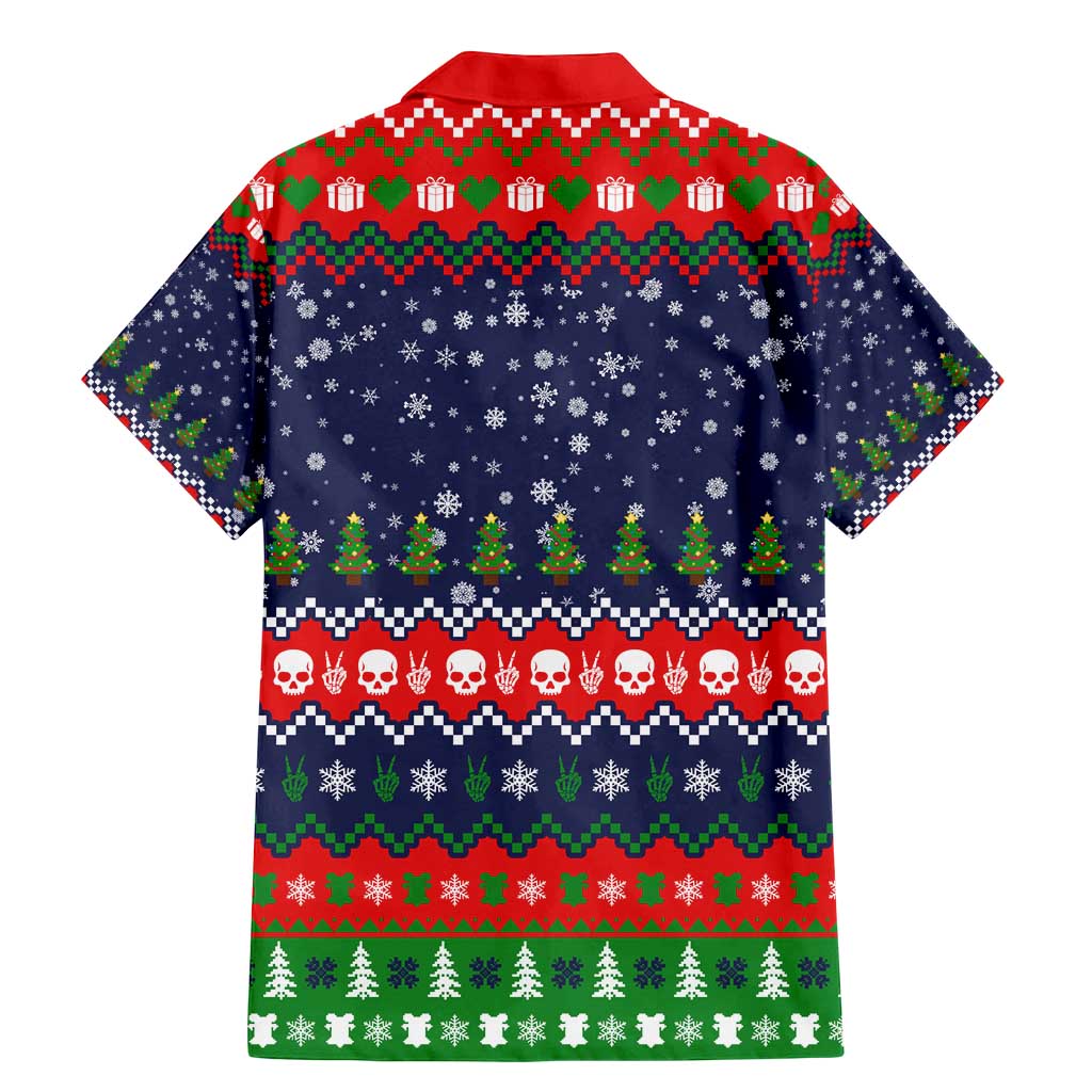 Dead Inside But Jolly Af Christmas Skeleton Family Matching Mermaid Dress and Hawaiian Shirt Xmas Holiday Patterns - Wonder Print Shop