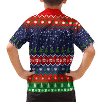 Dead Inside But Jolly Af Christmas Skeleton Kid Hawaiian Shirt Xmas Holiday Patterns - Wonder Print Shop