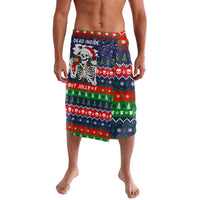 Dead Inside But Jolly Af Christmas Skeleton Lavalava Xmas Holiday Patterns - Wonder Print Shop