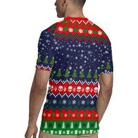 Dead Inside But Jolly Af Christmas Skeleton Rugby Jersey Xmas Holiday Patterns - Wonder Print Shop