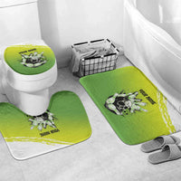 Personalized Skull Bowling Bathroom Set with Neon Green Strike Design - Edgy Bowler Style - Wonder Print Shop